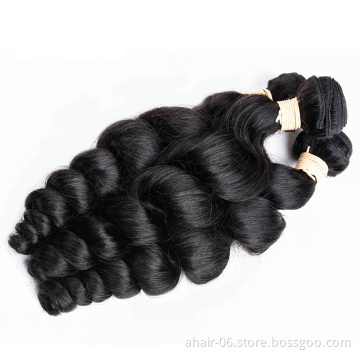 ALLRUN factory wholesale high quality raw virgin hair bundles remy unprocessed human hair weave extension